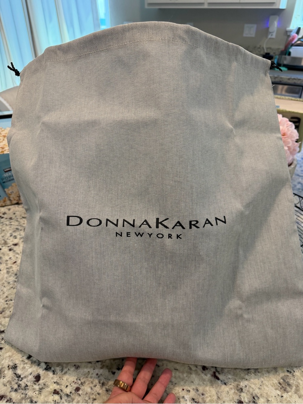 Donna Karan Black Leather Shoulder Hobo with Gold Hardware - Picture 11 of 11